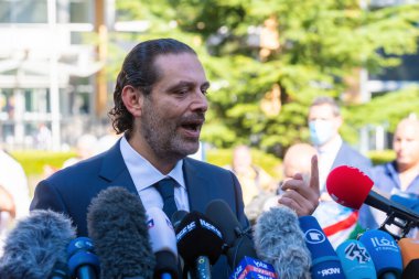 LEIDSCHENDAM, 18 Ağustos 2020 - Lübnan eski Başbakanı Saad Hariri, Lübnan Özel Mahkemesi 'nin babası Rafik Hariri suikastı hakkındaki kararını yorumladı