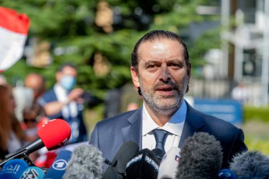 LEIDSCHENDAM, 18 Ağustos 2020 - Lübnan eski Başbakanı Saad Hariri, Lübnan Özel Mahkemesi 'nin babası Rafik Hariri suikastı hakkındaki kararını yorumladı