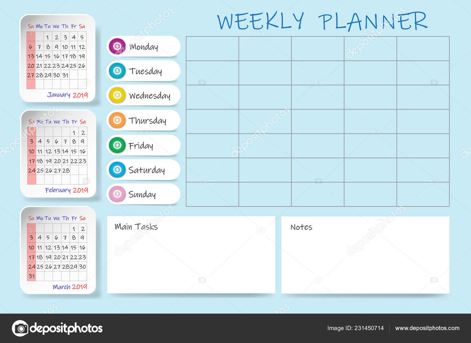 Blank Schedule Chart