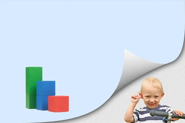 Concepto con gráfico para la presentación de problemas infantiles —  Fotos de Stock