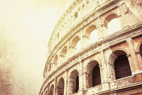 로마에서 콜로세움의 빈티지 사진입니다. 이탈리아. — 스톡 사진
