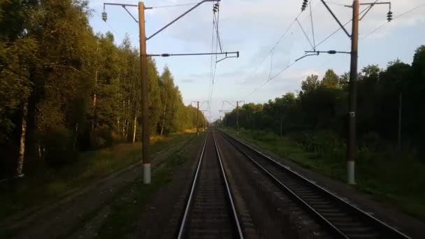 Vue Depuis Cockpit Train — Video