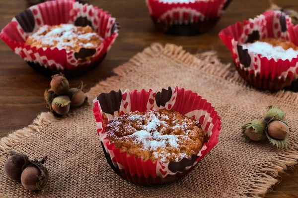 Heerlijk Caloriearm Dessert Havermout Koekjes Met Kwark Een Ovenschaal Van — Stockfoto
