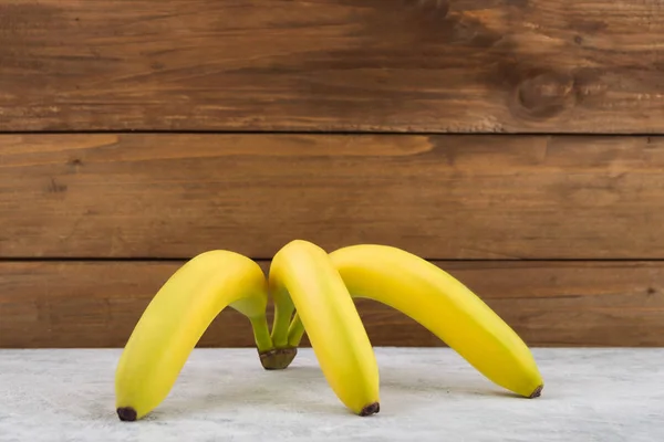 Bananas Maduras Fruta Tropical Perna Galinha Bananas Casca Amarela Fruta — Fotografia de Stock