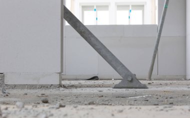 Şantiye inşaat - her yerde tutarak - Hollanda altında ev