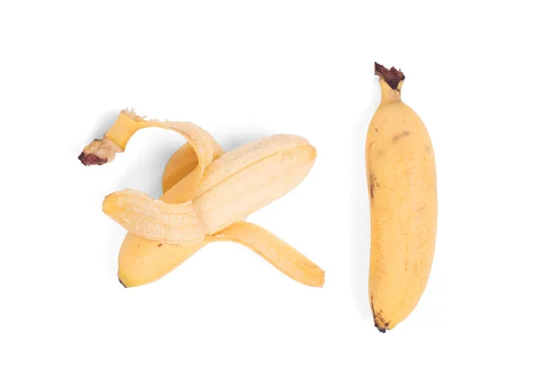 Kleine Tropische Banaan Cluster Geïsoleerd Wit — Stockfoto