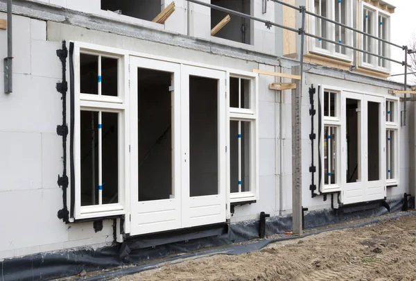 İnşaat alanında bir ev yapım aşamasında - Hollanda