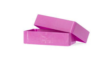 Beyaz bir arka plan üzerinde izole basit eski beslenme çantası