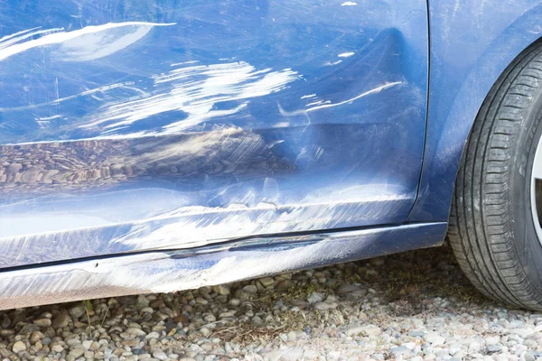 Beschadigde Auto Een Ongeval Dure Reparatie — Stockfoto