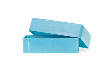 Beyaz bir arka plan üzerinde izole basit eski beslenme çantası