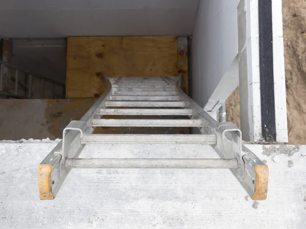 Estaleiro Com Casa Construção Escadas Para Primeiro Andar Países Baixos — Fotografia de Stock