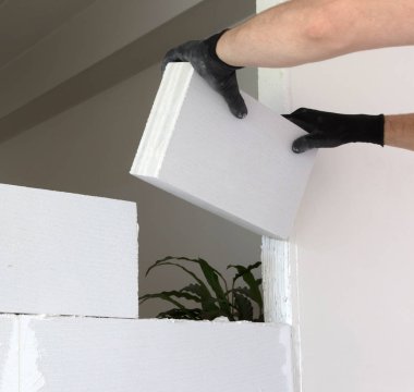 Hafif beton ile küçük bir duvar inşa blokları - kendin yap