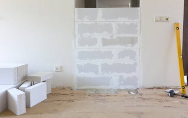 Hafif beton ile küçük bir duvar inşa blokları - kendin yap