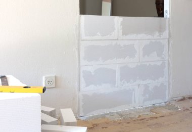 Hafif beton ile küçük bir duvar inşa blokları - kendin yap