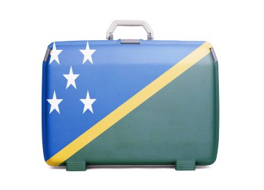 Kullanılan plastik çanta ile lekeleri ve çizikler, baskılı bayrak ile Marshall Adaları