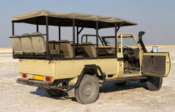 Veículo Utilizado Para Condução Caça Makgadikgadi Botswana — Fotografia de Stock
