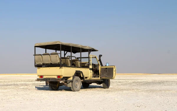 Pojazd Używany Jazdy Gry Makgadikgadi Botswana — Zdjęcie stockowe