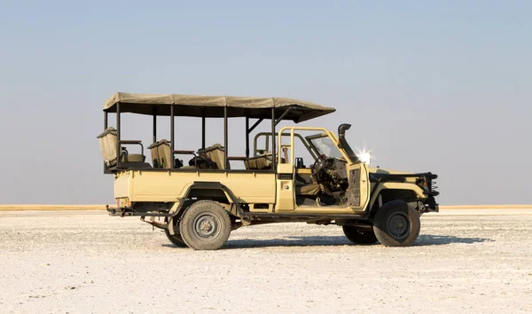 Fordon Som Används För Djurskådningsturer Makgadikgadi Botswana — Stockfoto