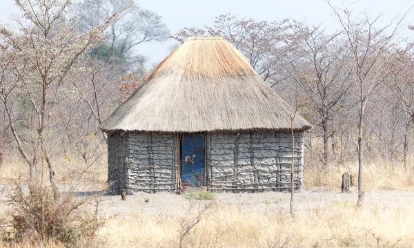 Типичный Африканский Дом Деревне Намибия Северная Часть — стоковое фото