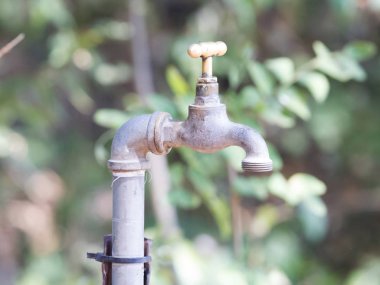 Bir kamp yerinde Namibya, Afrika üzerinde Watertap
