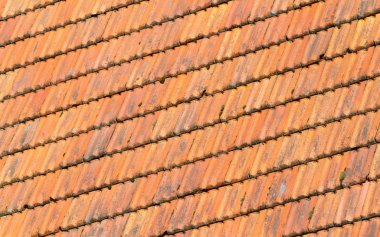 Rooftiles Hollandalı ev - seçici odak