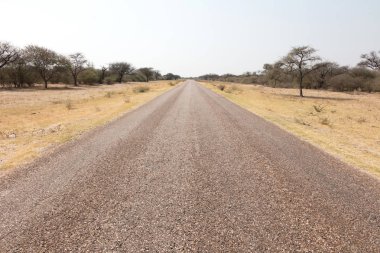 Botsvana, çukurların pürüzsüz Ashpalt yol