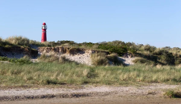 Vieux Phare Sur Île Hollandaise Schiermonnikoog — Photo