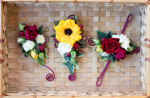 Broche Flor Casamento Foco Seletivo Romênia — Fotografia de Stock