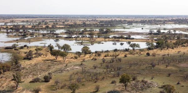 Okavango Delta Aerial View Botswana Stunning Landscape — Stock Photo, Image