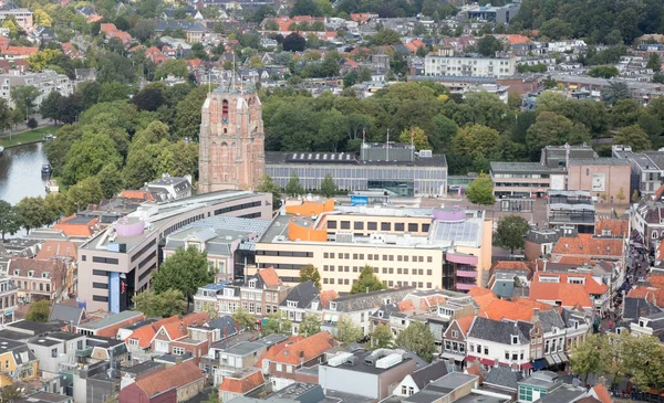 Leeuwarden Países Baixos Setembro 2018 Vista Aérea Sobre Leeuwarden Capital — Fotografia de Stock