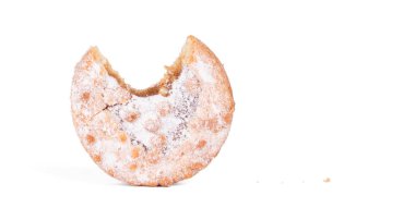 Tipik Hollanda pastası, yuvarlak ve elmadan yapılmış - izole edilmiş.