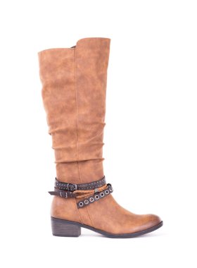 Kadın yüksek deri çizme