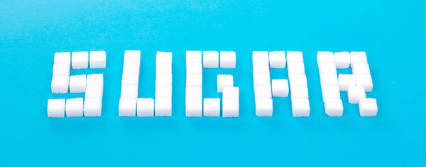 Белый сахар кубики фона
