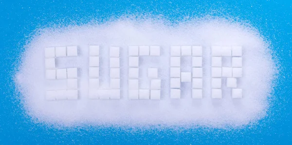 흰 설탕 큐브 배경 — 스톡 사진