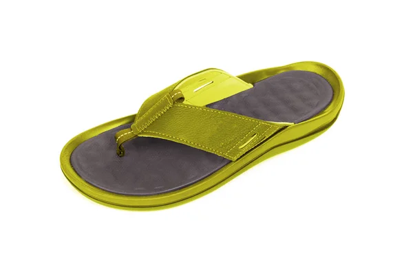 Zbrusu Nový Flipflop Izolované Bílém Pozadí — Stock fotografie