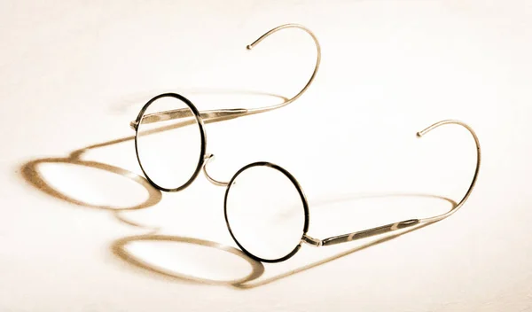 Lunettes Vintage Isolées Lunettes Début Xxe Siècle — Photo