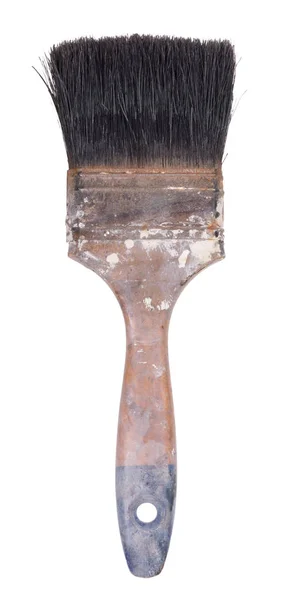 Old Used Paint Brush White Background — Stock Photo, Image