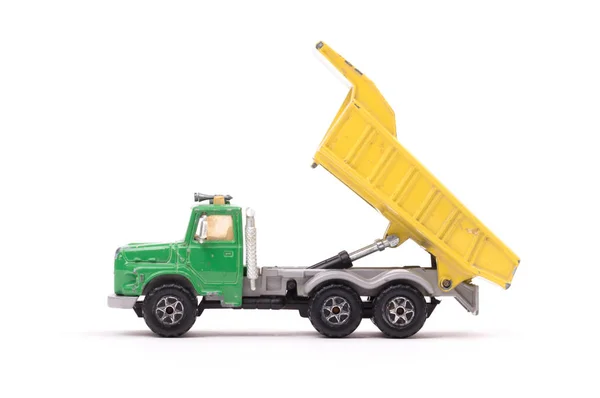Dump Truck Toy Isolated White Background — Stock Photo, Image