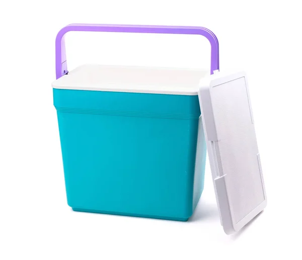 Cooler Box Isolated White Background — Stock Photo, Image