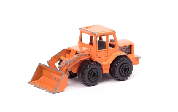 Old Used Toy Shovel Dredge Isolated White — Stock Photo, Image