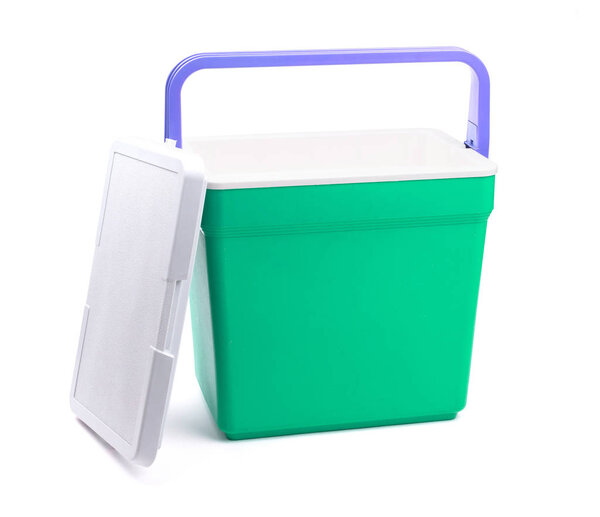 Cooler box isolated on a white background