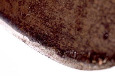 Beyaz arka planda izole edilmiş büyük bir palanın bıçağı.