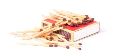 Maçlar, beyaz bir arka plan üzerinde izole