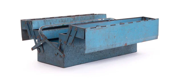 오래 된 금속 도구 상자 — 스톡 사진