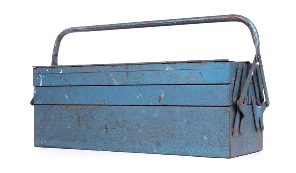 오래 된 금속 도구 상자 — 스톡 사진