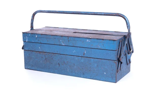 Boîte à outils en vieux métal — Photo