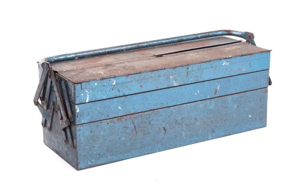 Caja de herramientas de metal antiguo — Foto de Stock