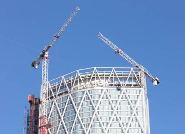 London, Büyük Britanya - Februari 22, 2019: bir yeni bina unde