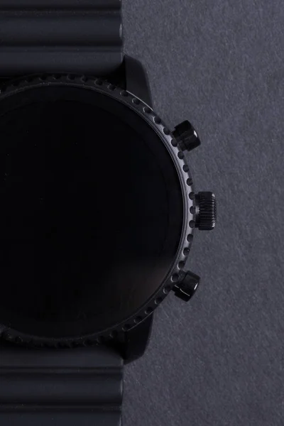 Чорний Smartwatch ізольовані — стокове фото