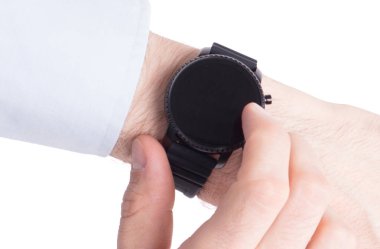 İzole siyah Smartwatch